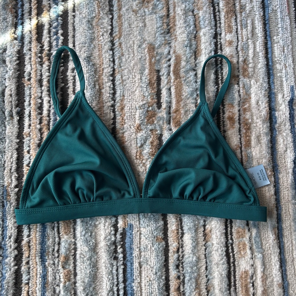 Emerald Green Triangle Bikini Top